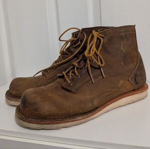 Origin Maine Coronado Leather Mens Boots USA Made Size 13 D Vibram Soles